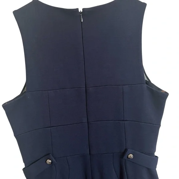 Cynthia Steffe Sleeveless Navy Blue Nautical Dress Women’s Size 2 - Picture 7 of 15
